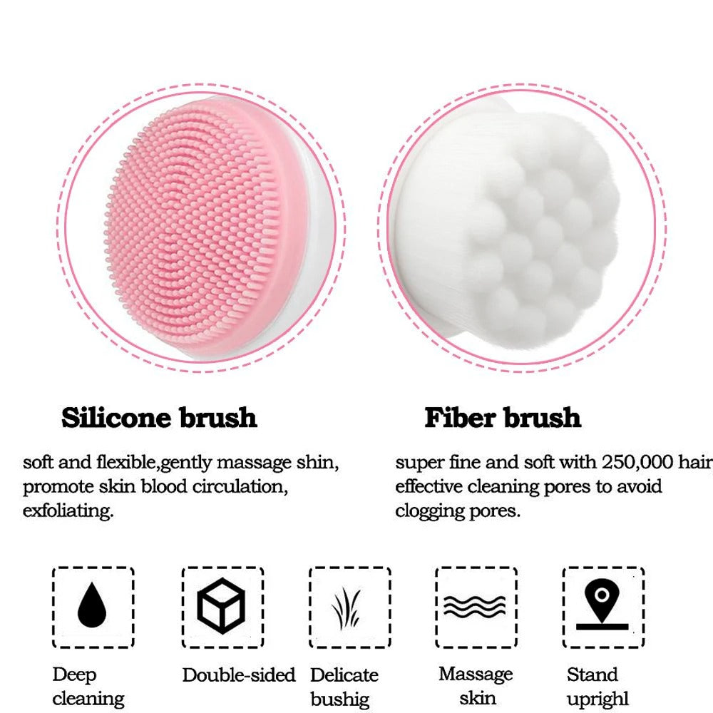 Dual Sided Facial Cleansing Brush